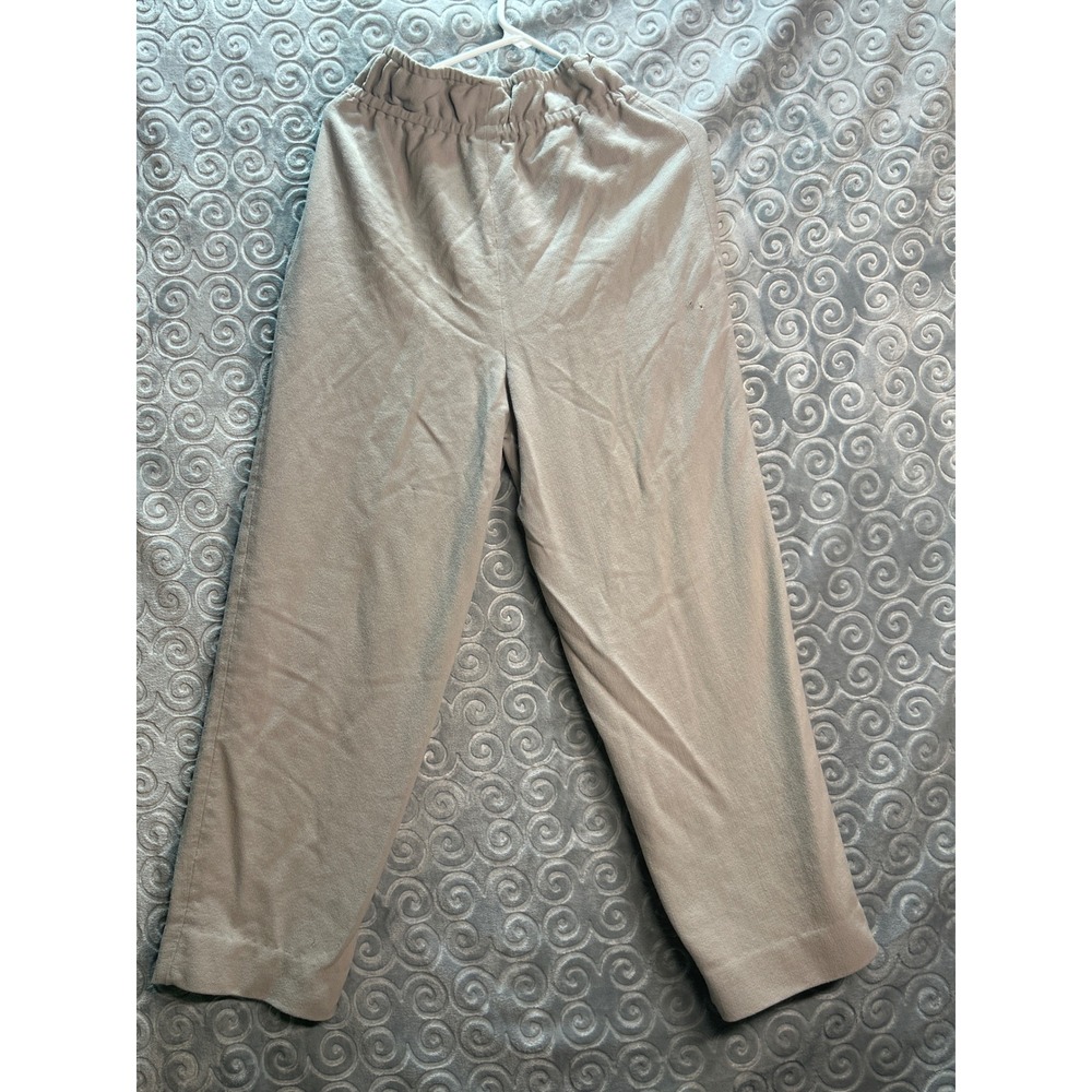 Giorgio Armani Wool Trousers Pants Beige Elastic Waist Italy Made Women's - Picture 8 of 8